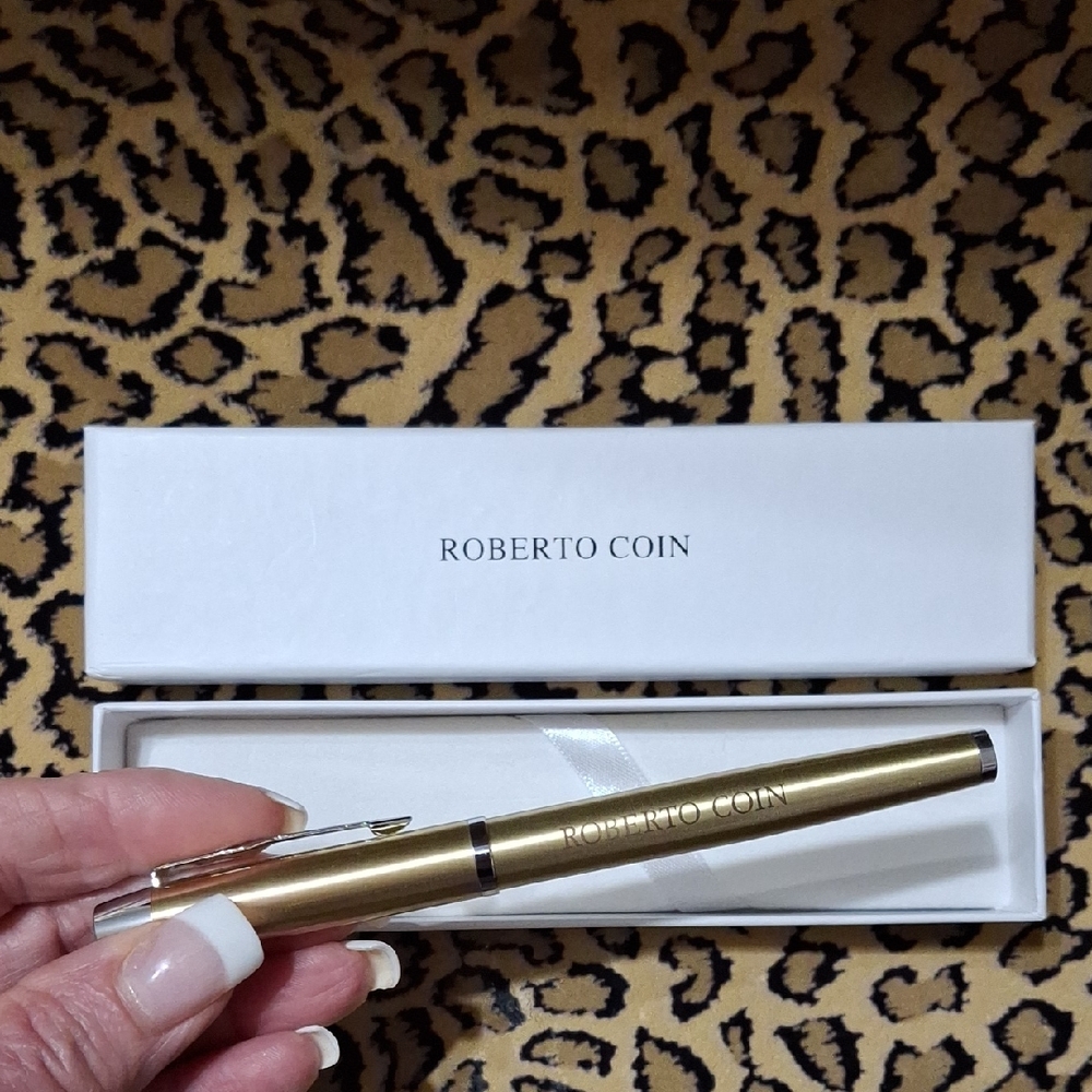 Roberto Coin Gold Fountain Pen-NIB!